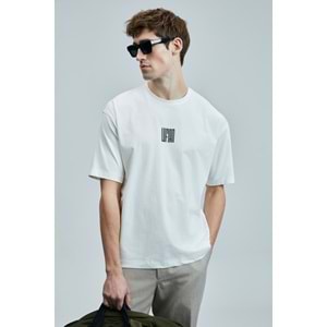 Lufian 111020245 Helıx Modern Grafik T- Shirt Erkek Tişort