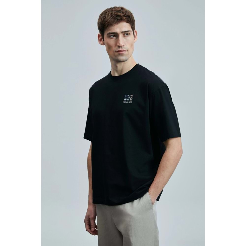 Lufian 111020248 Mask Modern Grafik T- Shirt Erkek Tişort