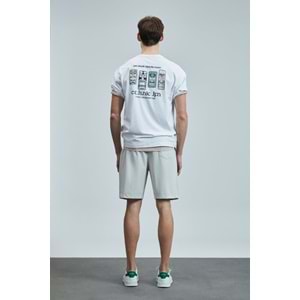 Lufian 111020248 Mask Modern Grafik T- Shirt Erkek Tişort