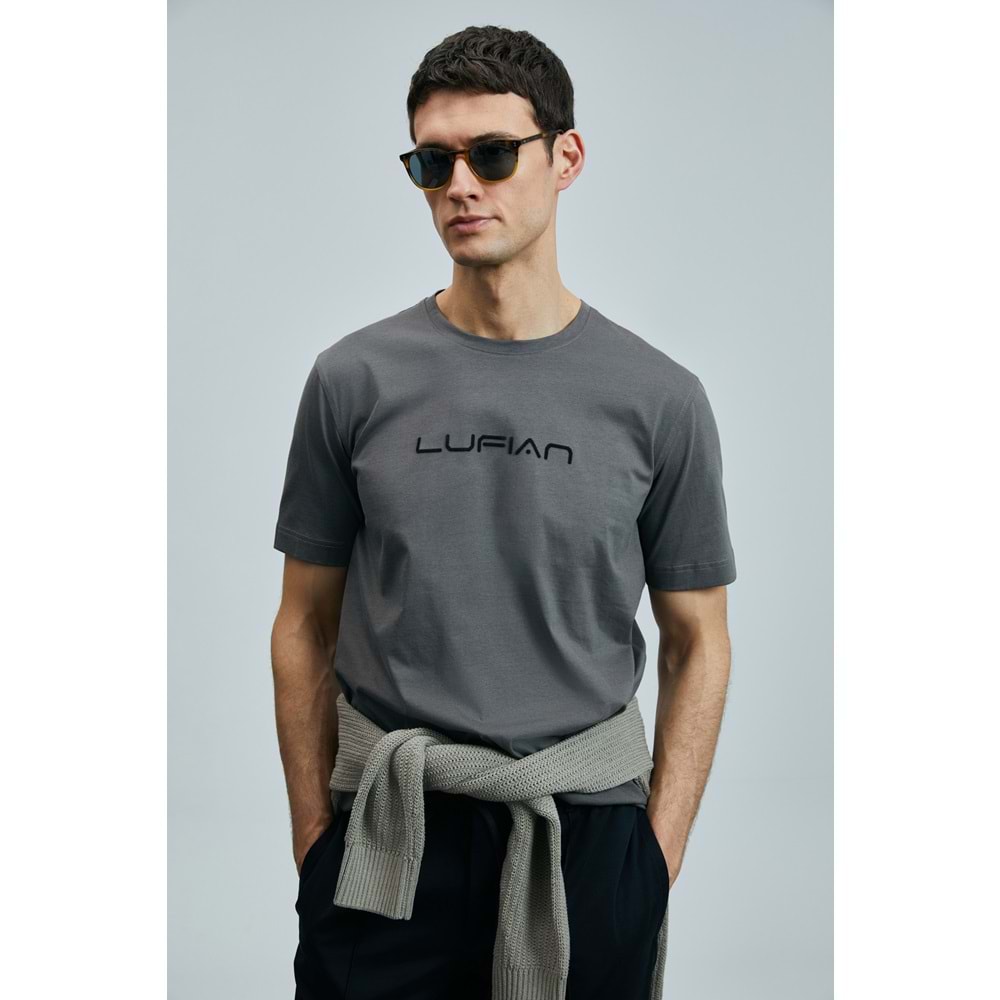 Lufian 111020250 Fusıon Modern Grafik Tişort Erkek T-Shirt