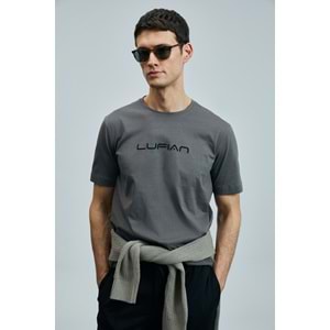 Lufian 111020250 Fusıon Modern Grafik Tişort Erkek T-Shirt