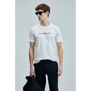 Lufian 111020250 Fusıon Modern Grafik Tişort Erkek T-Shirt