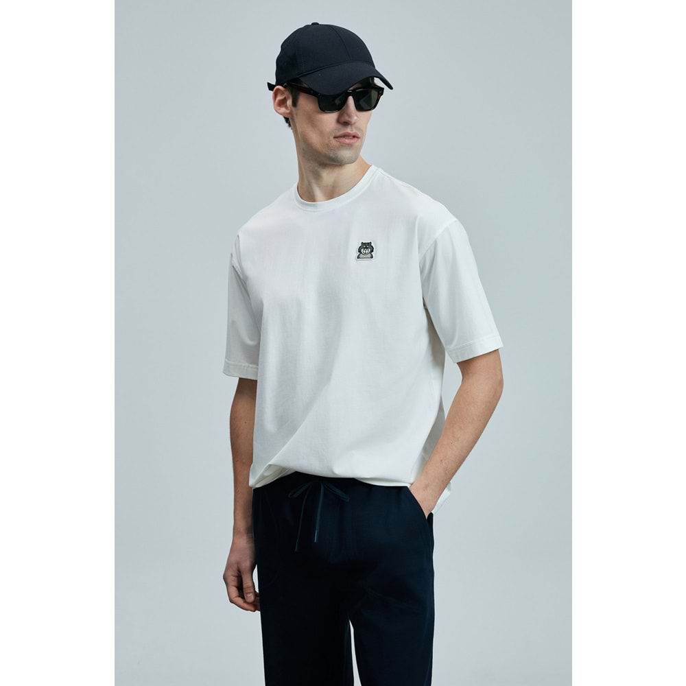 Lufian 111020251 Nımbus Modern Grafik Tişort Erkek T-Shirt