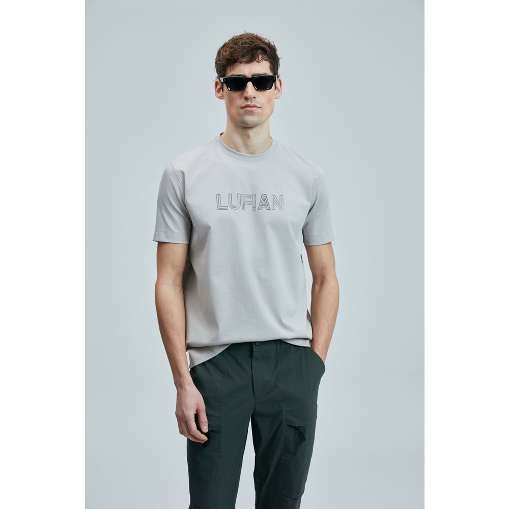 Lufian 111020240 Thınk Modern Grafik Tişort Erkek T-Shirt