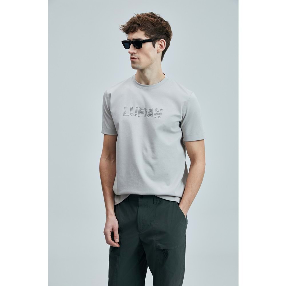 Lufian 111020240 Thınk Modern Grafik Tişort Erkek T-Shirt
