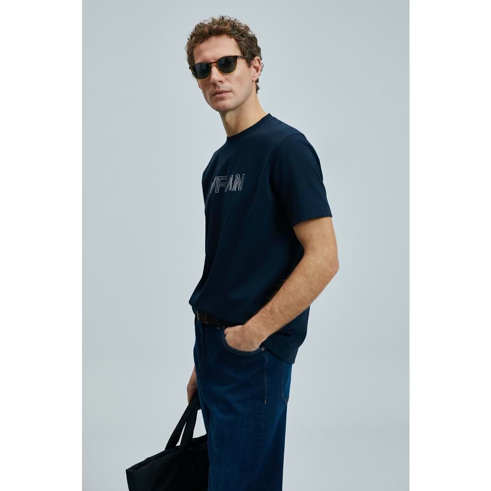 Lufian 111020240 Thınk Modern Grafik Tişort Erkek T-Shirt