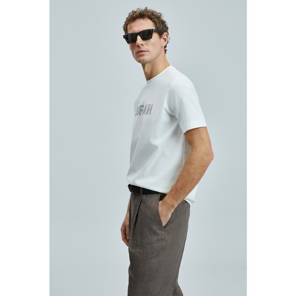 Lufian 111020240 Thınk Modern Grafik Tişort Erkek T-Shirt