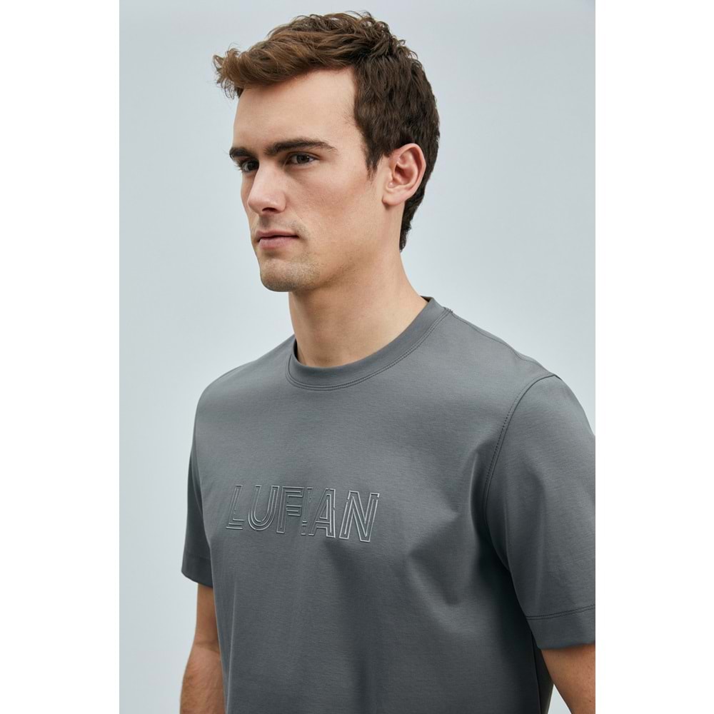 Lufian 111020240 Thınk Modern Grafik Tişort Erkek T-Shirt