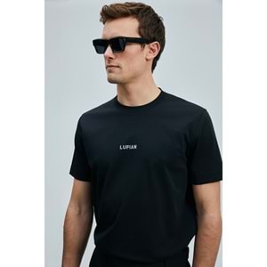 Lufian 111020235 Marcus Modern Grafik Tişort Erkek T-Shirt