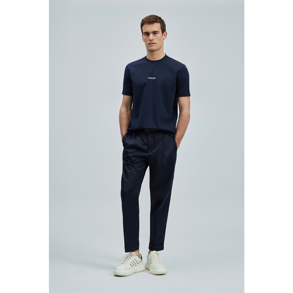Lufian 111020235 Marcus Modern Grafik Tişort Erkek T-Shirt