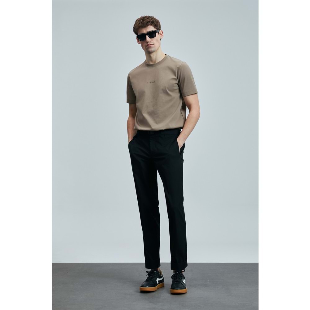 Lufian 111020235 Marcus Modern Grafik Tişort Erkek T-Shirt