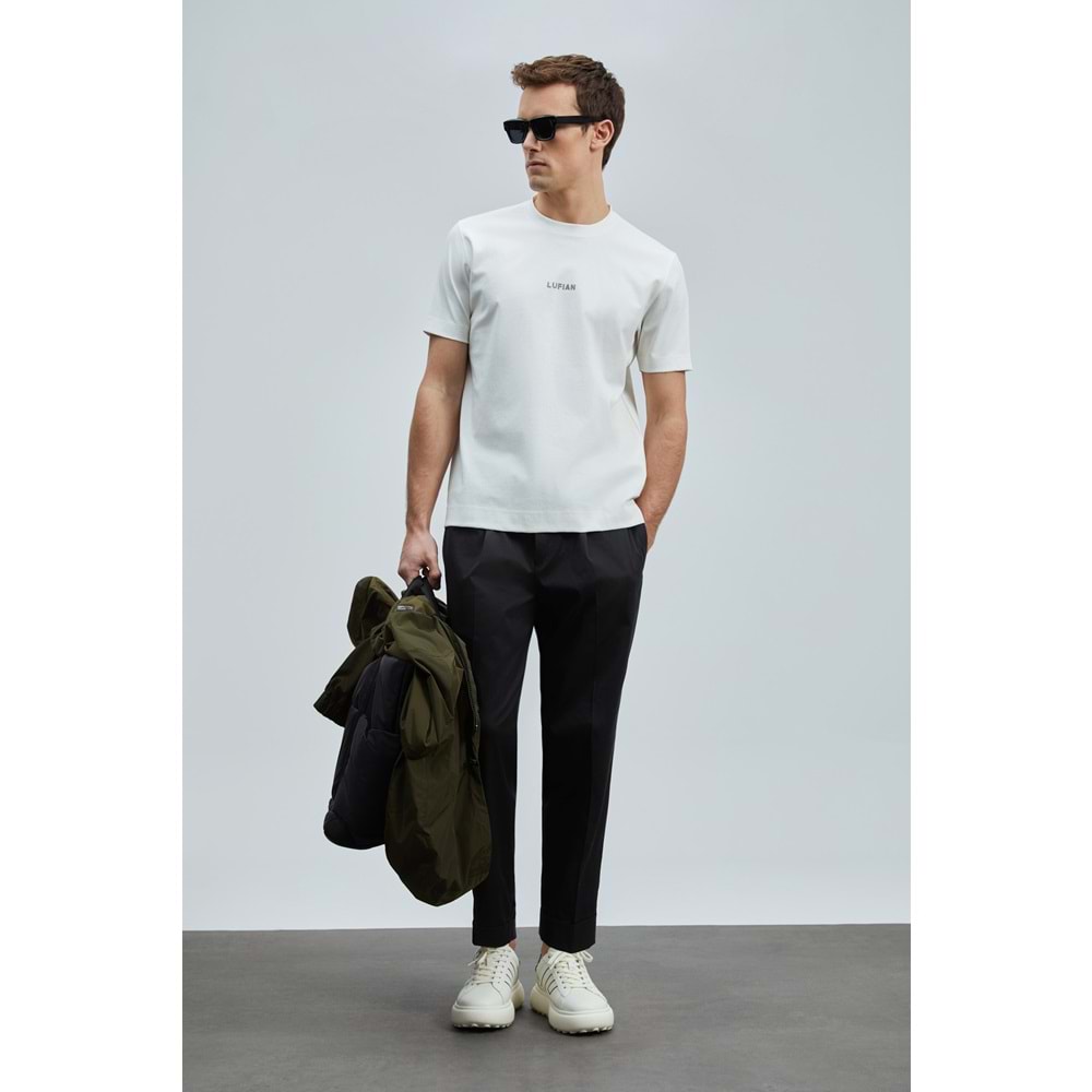 Lufian 111020235 Marcus Modern Grafik Tişort Erkek T-Shirt