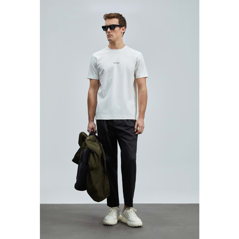 Lufian 111020235 Marcus Modern Grafik Tişort Erkek T-Shirt