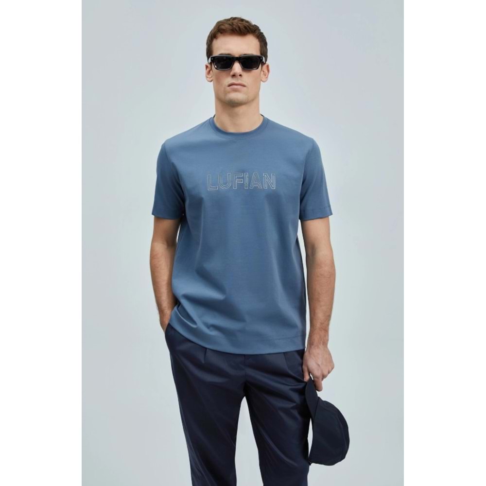 Lufian 111020240 Thınk Modern Grafik Tişort Erkek T-Shirt