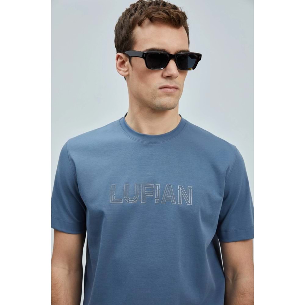 Lufian 111020240 Thınk Modern Grafik Tişort Erkek T-Shirt