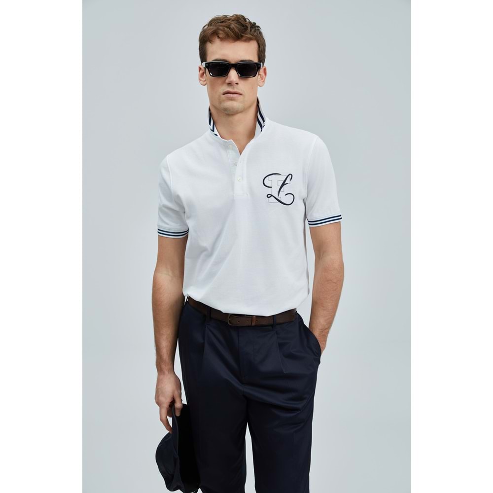 Lufian 111040216 Everes Smart Polo Yaka Tişort Erkek T-Shirt