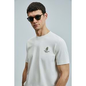 Lufian 111020263 Olıvıa Modern Grafik T- Shirt Erkek Tişort