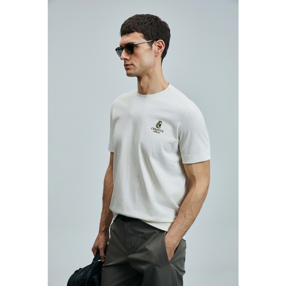 Lufian 111020263 Olıvıa Modern Grafik T- Shirt Erkek Tişort