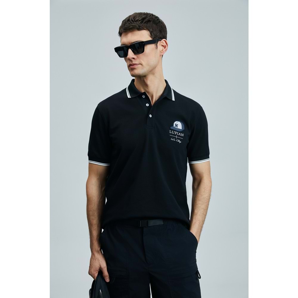 Lufian 111040223 Sandor Smart Polo Yaka Tişort Erkek T-Shirt