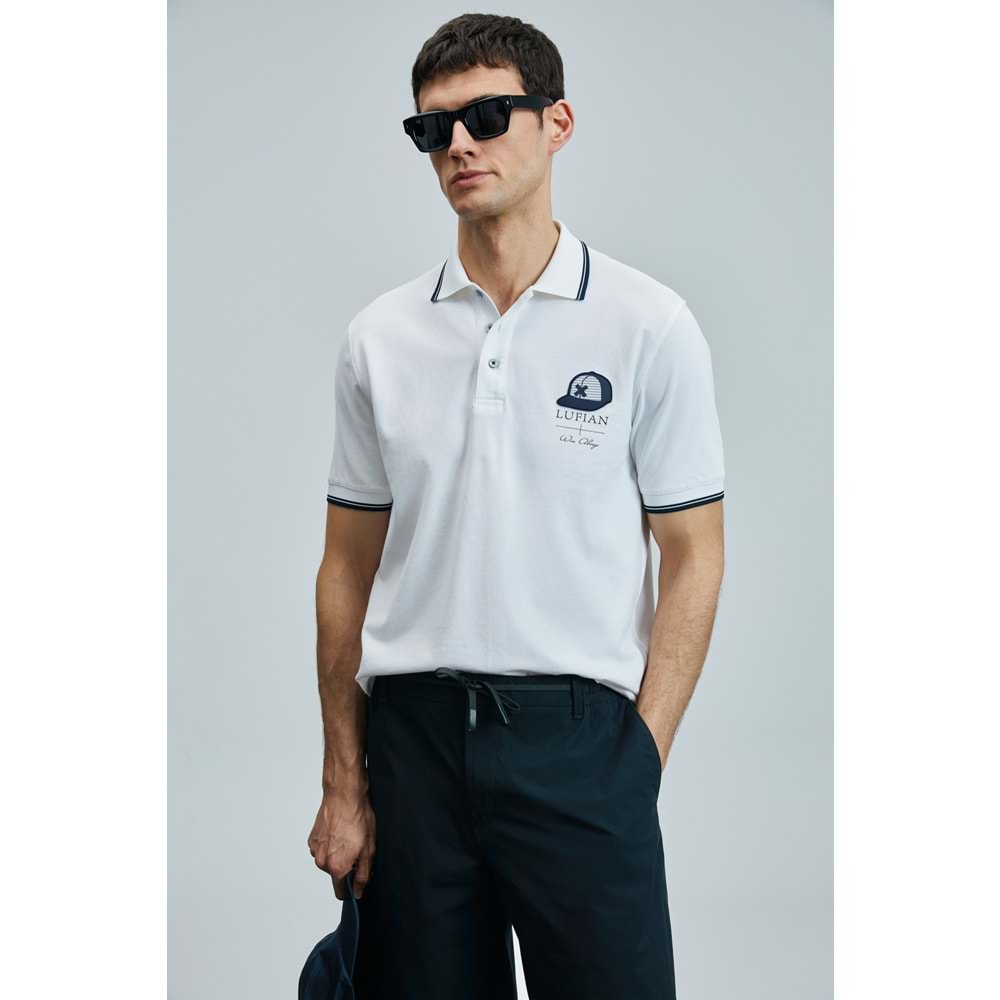Lufian 111040223 Sandor Smart Polo Yaka Tişort Erkek T-Shirt