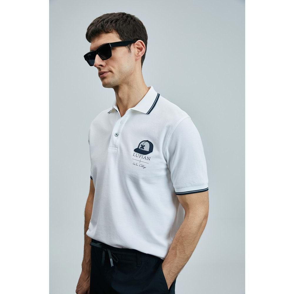 Lufian 111040223 Sandor Smart Polo Yaka Tişort Erkek T-Shirt