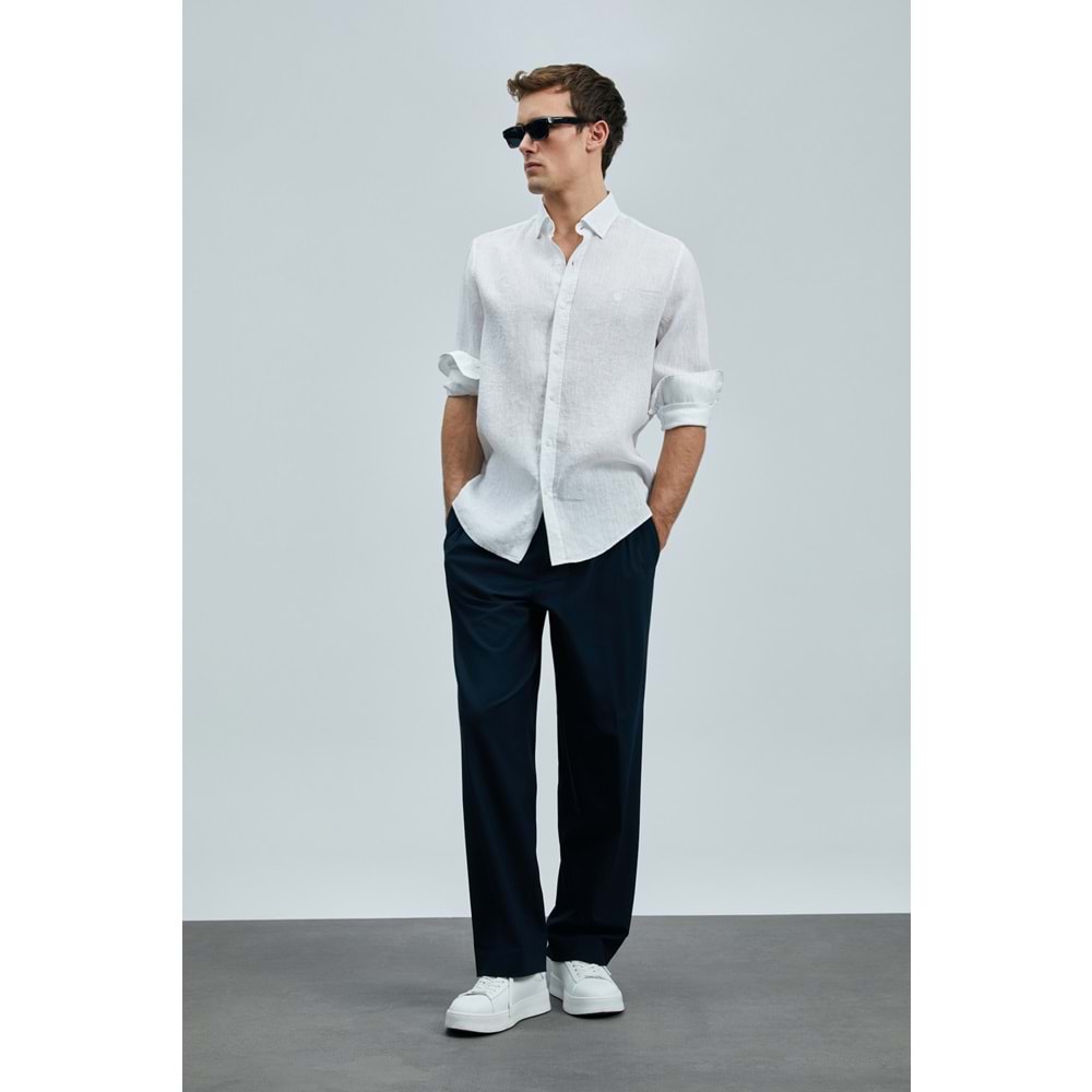 Lufian 111010630 Pitaya Keten Gömlek Comfort Fit Erkek Gömlek