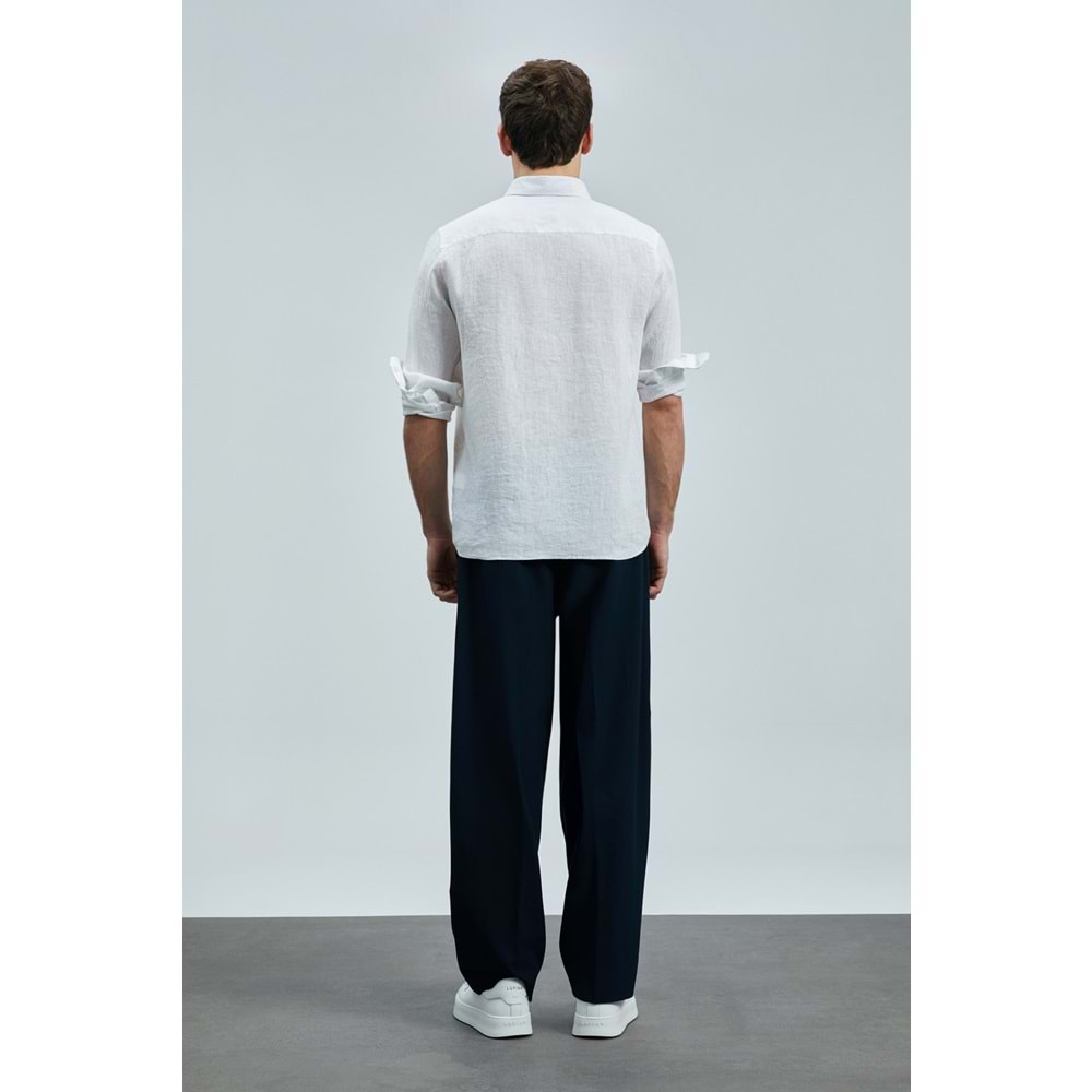 Lufian 111010630 Pitaya Keten Gömlek Comfort Fit Erkek Gömlek