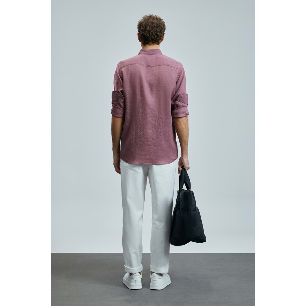 Lufian 111010630 Pitaya Keten Gömlek Comfort Fit Erkek Gömlek