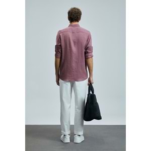 Lufian 111010630 Pitaya Keten Gömlek Comfort Fit Erkek Gömlek