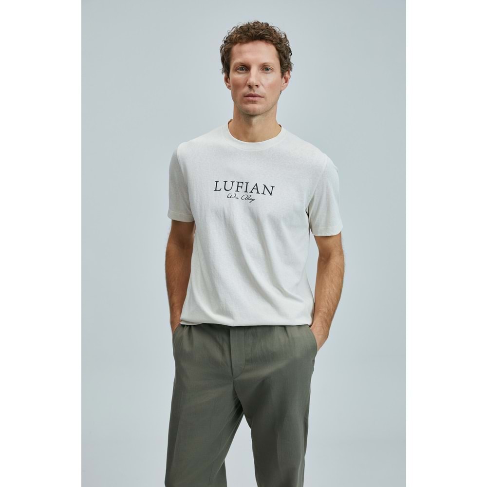 Lufian 111020238 Love Modern Grafik T- Shirt Erkek Tişort