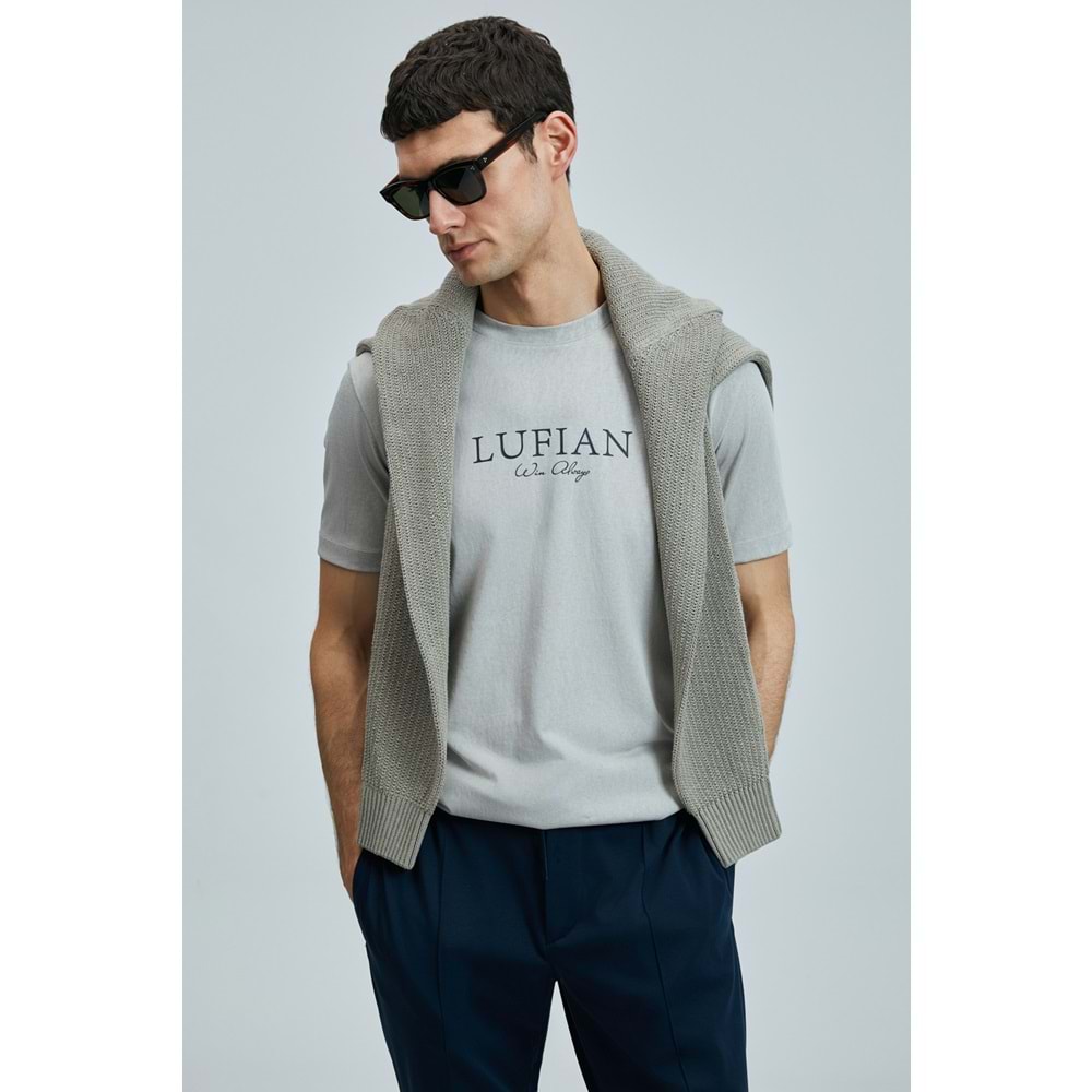 Lufian 111020238 Love Modern Grafik T- Shirt Erkek Tişort