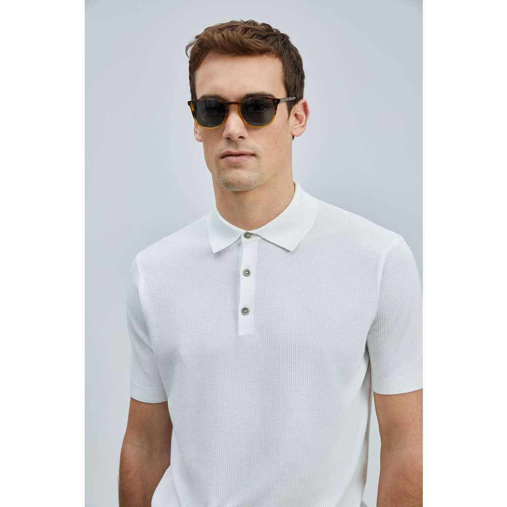 Lufian 111090114 Edwın Erkek Modal Karışımlı Kazak T- Shirt Erkek Tişort