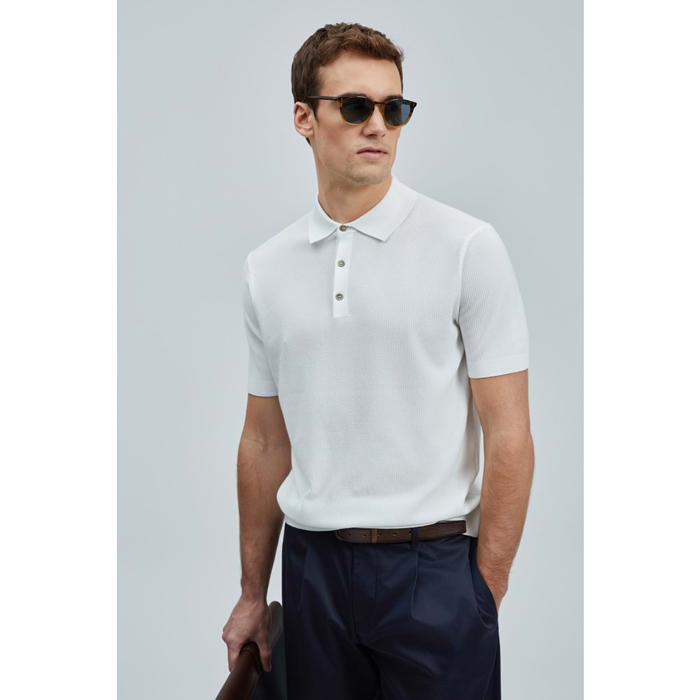 Lufian 111090114 Edwın Erkek Modal Karışımlı Kazak T- Shirt Erkek Tişort