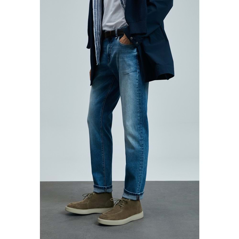 Lufian 111200188 Alesso Smart Jean Erkek Pantolon Slim Fit Erkek Kot Pantolon