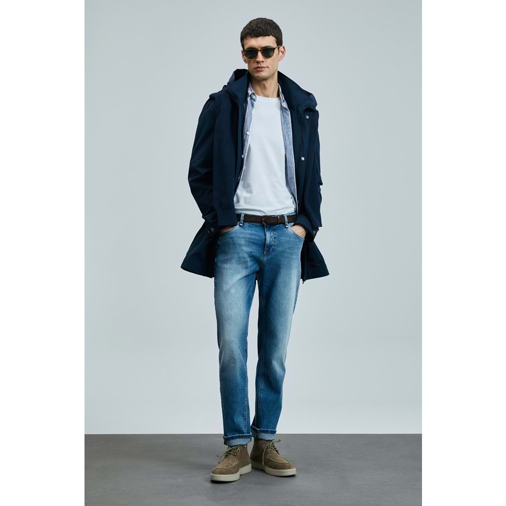 Lufian 111200189 Mattıas Smart Jean Erkek Pantolon Slim Fit Erkek Kot Pantolon