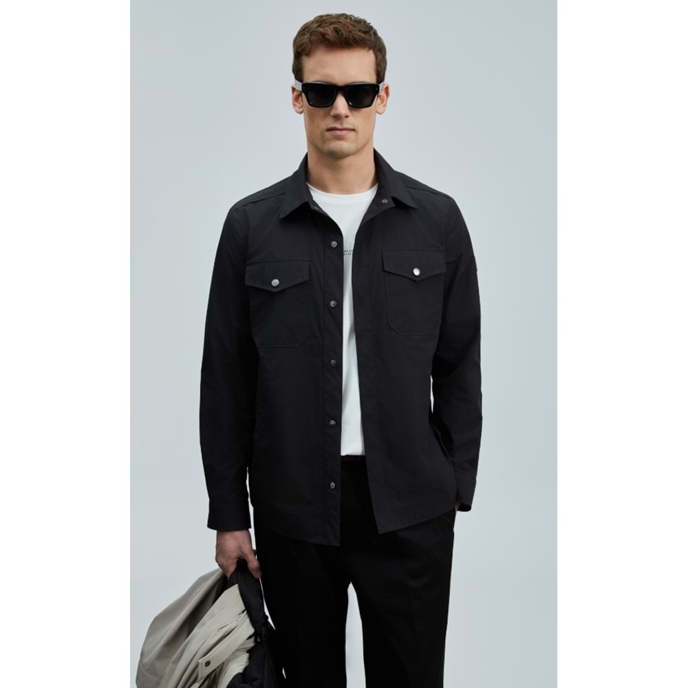 Lufian 111120067 Alex Mevsimlik İnce Yağmurluk Gömlek Erkek Mont