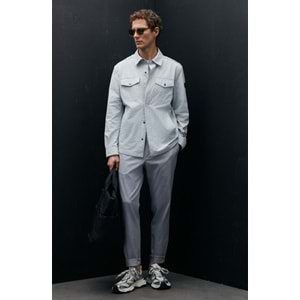 Lufian 111120067 Alex Mevsimlik İnce Yağmurluk Gömlek Erkek Mont