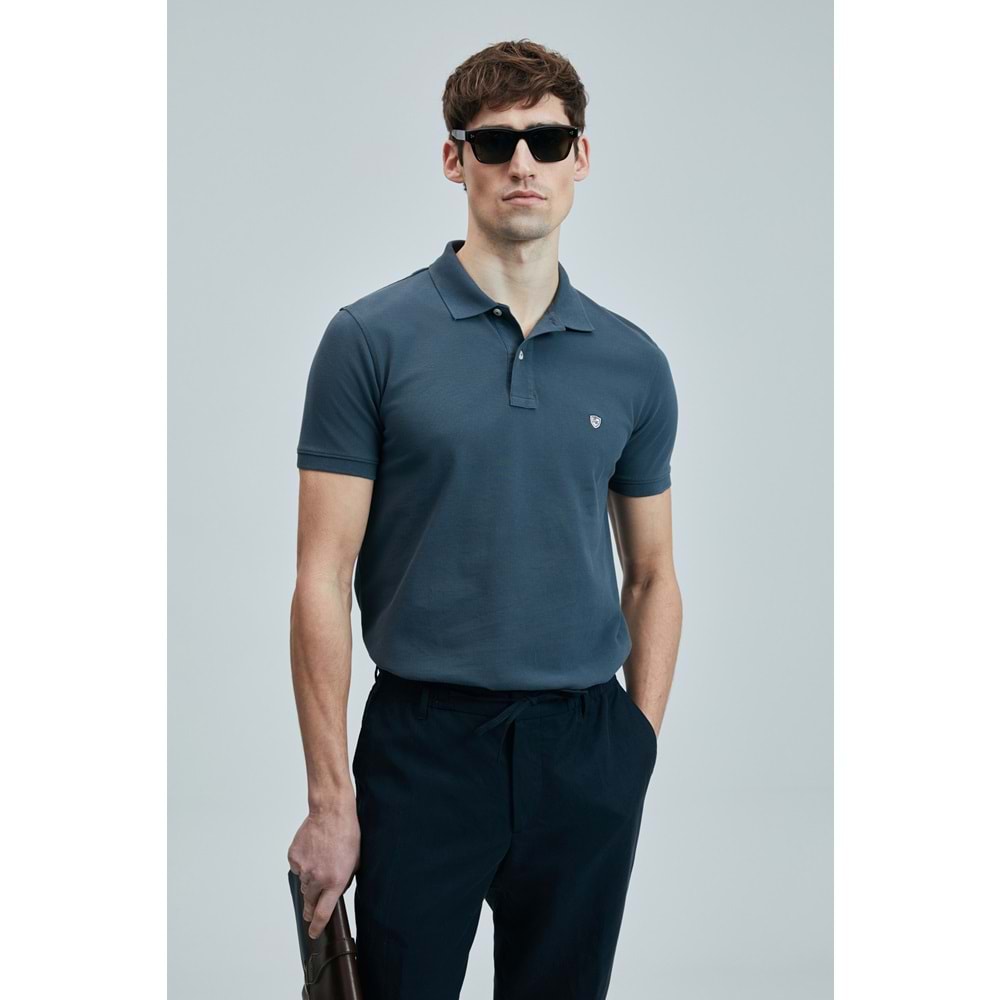 Lufian 111040206 Laon Smart Polo Yaka Tişort Erkek T-Shirt