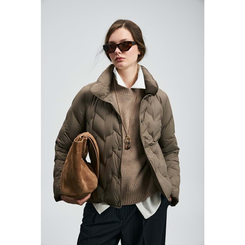 Lufian 122120043 Desert Kaz Tüyü Kadın Mont