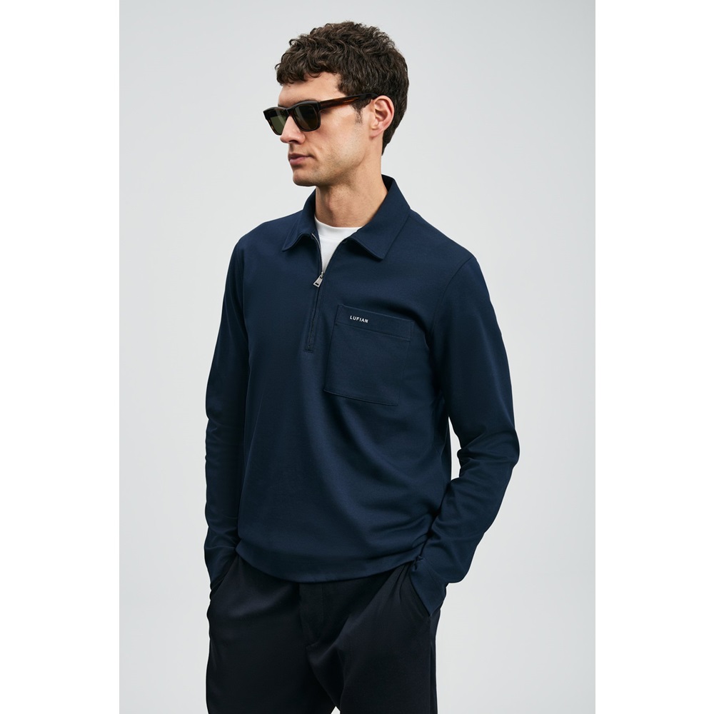 Lufian 112040043 Lucas Smart Polo Tişört Erkek Sweatshirt