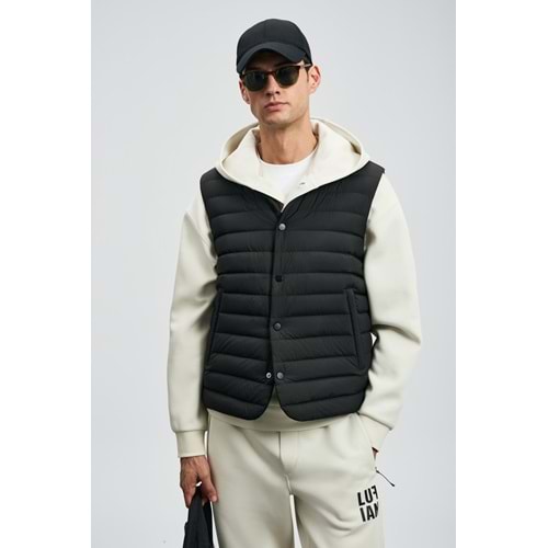 Lufian 112130027 Soon Kaz Tüyü Erkek Yelek