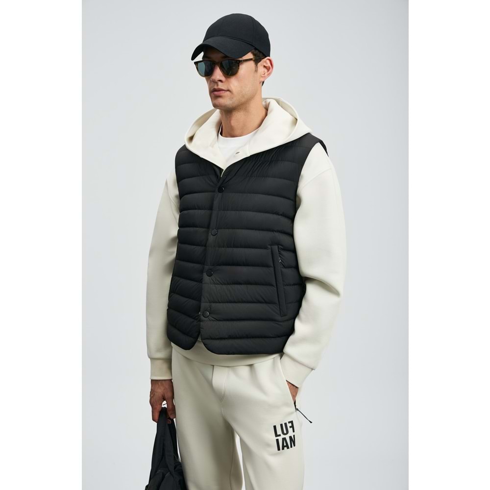 Lufian 112130027 Soon Kaz Tüyü Erkek Yelek