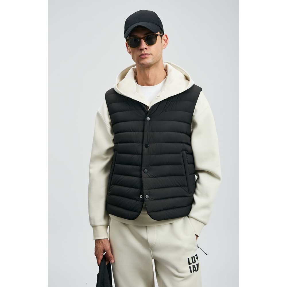 Lufian 112130027 Soon Kaz Tüyü Erkek Yelek