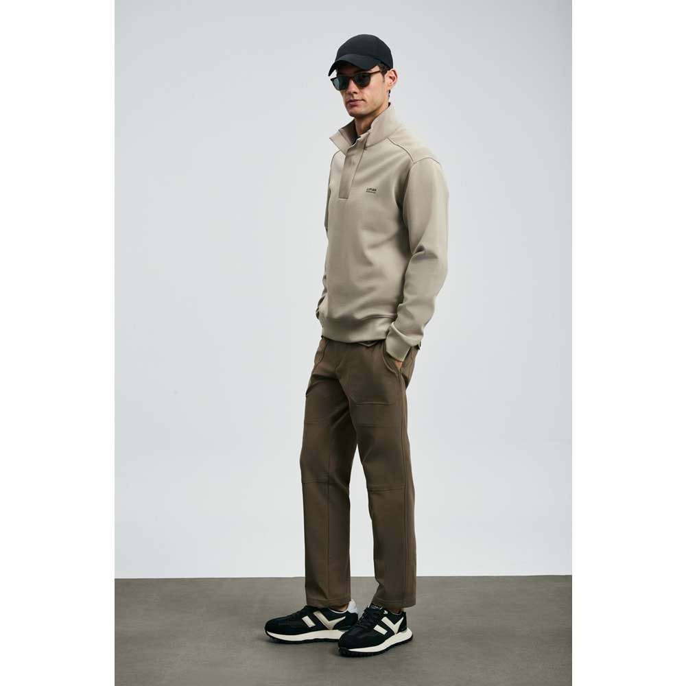 Lufian 112190346 Tom Fashion Slim Fit İçi Polarlı Kargo Pantolonu Erkek Pantolon