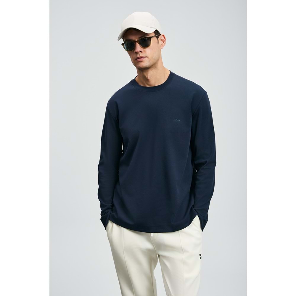 Lufian 112020056 Vıctor Uzun Kollu Tişört Erkek T-Shirt