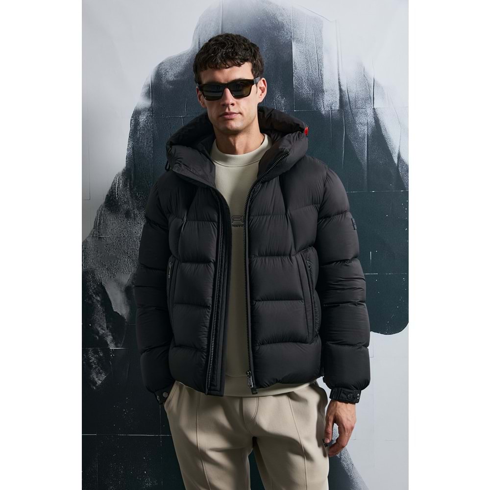 Lufian 112120251 Jacop Kaz Tüyü Erkek Mont