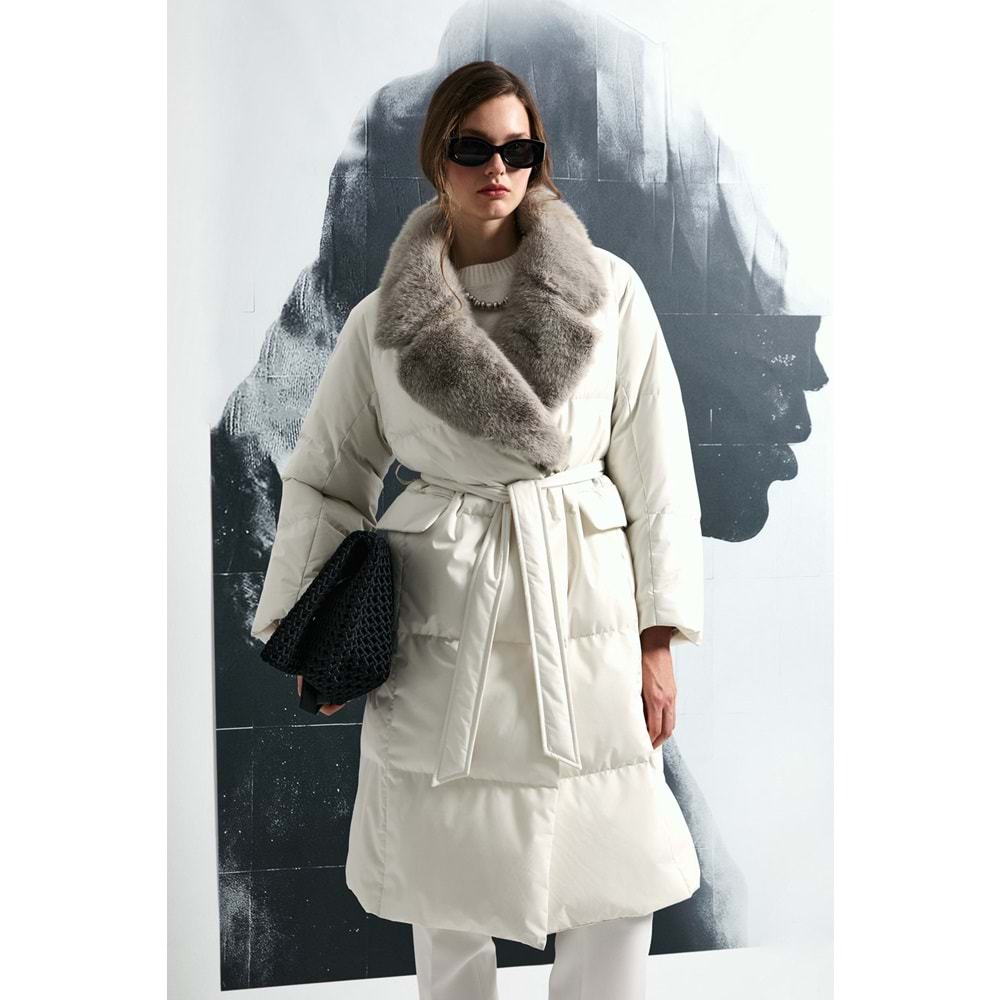 Lufian 122120048 Hermes Kaz Tüyü Kadın Mont