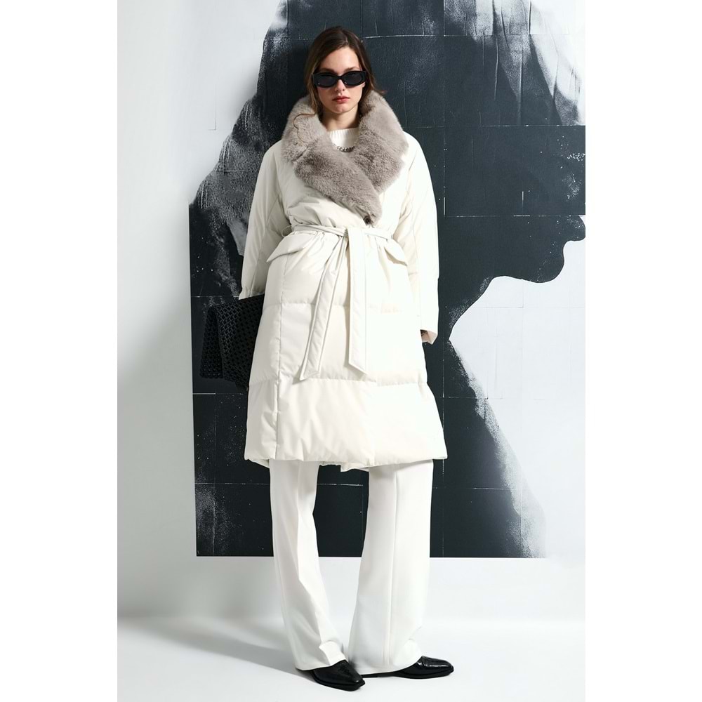 Lufian 122120048 Hermes Kaz Tüyü Kadın Mont