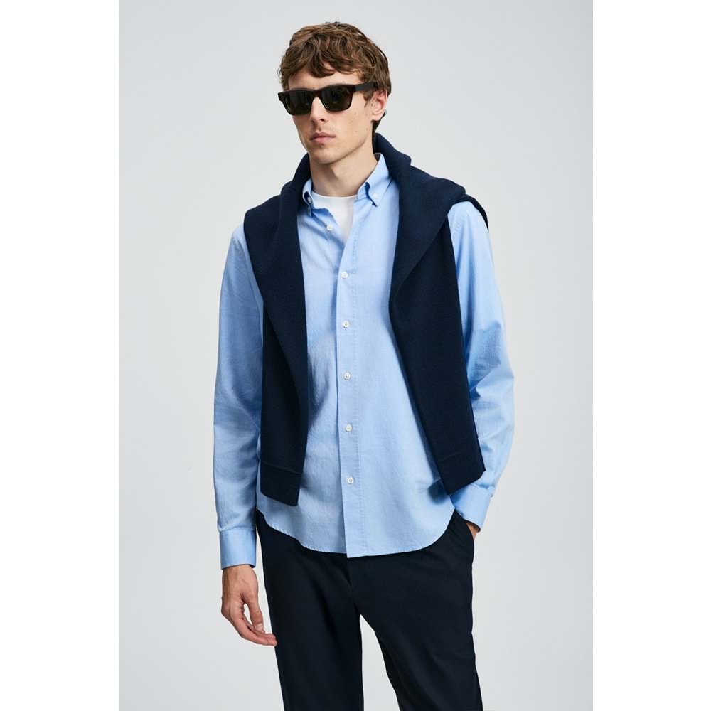 Lufian 112010676 Danıel Erkek Basic Gömlek Regular Fit Erkek Gömlek