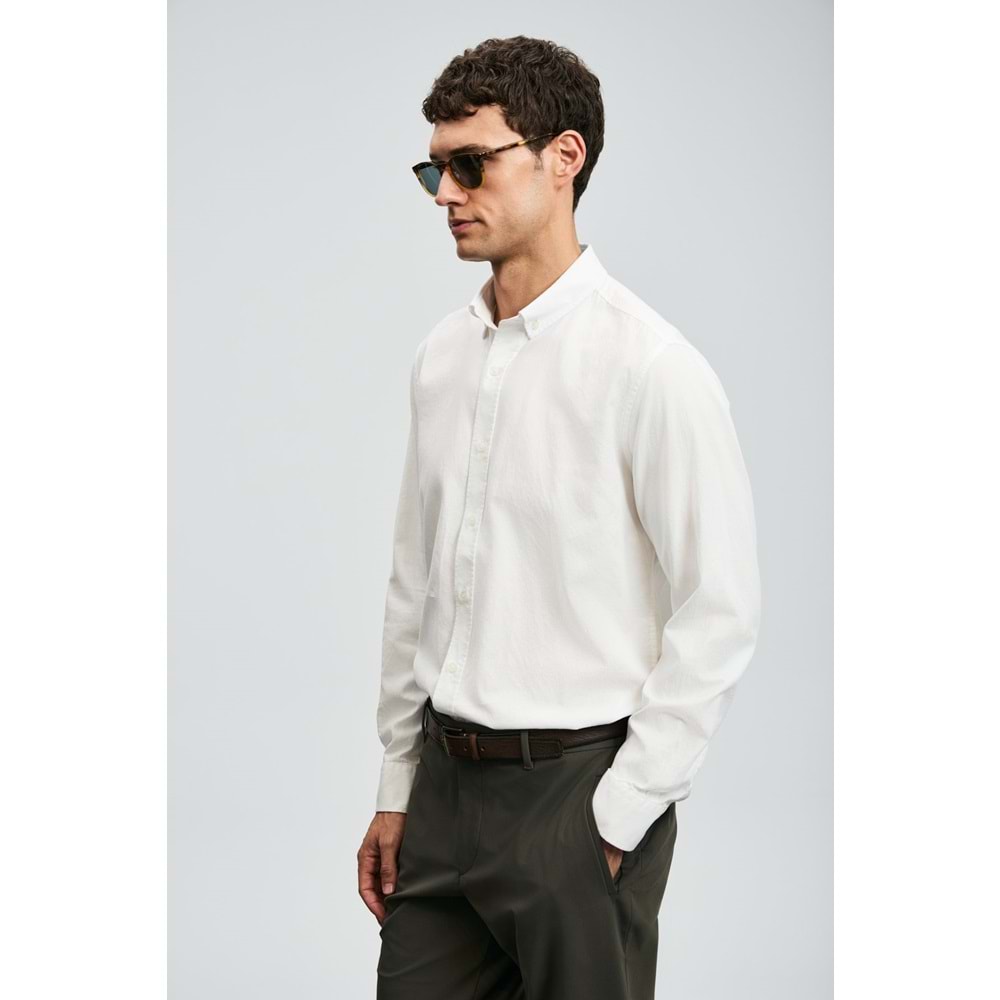 Lufian 112010676 Danıel Erkek Basic Gömlek Regular Fit Erkek Gömlek